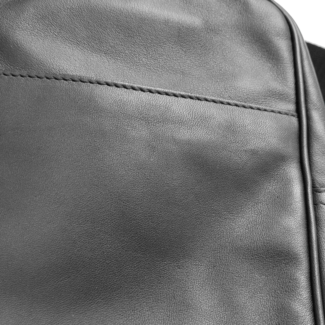 BALLY Camera Bag Black Cowhide Single Shoulder Bag Crossbody Bag Silver Hardware-(SKU)-944005829