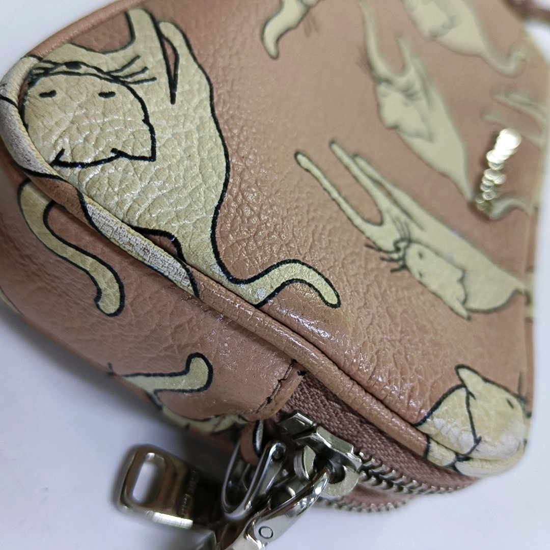 Miu Miu Brown cowhide printed crossbody bag Silver Hardware Removable shoulder strap-(SKU)-960070043
