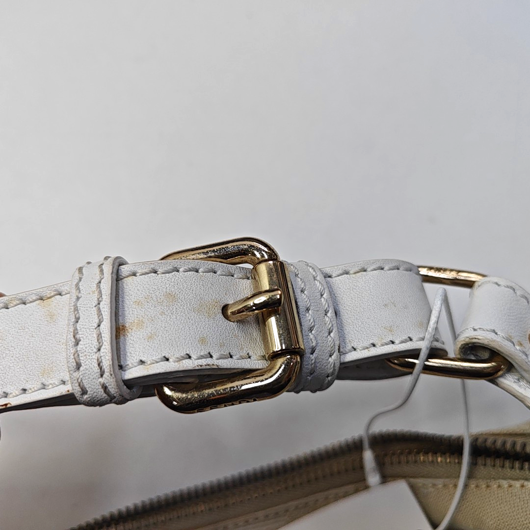 FENDI 卡其色帆布双FHandheld包 Golden hardware-(SKU)-943796749