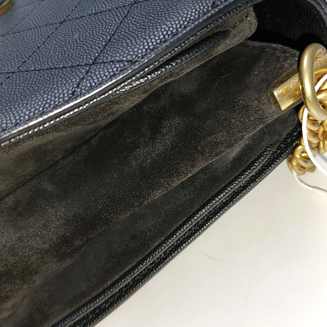 CHANEL LADY COCO Medium Black Calfskin Diamond Quilted Crossbody Bag Tote Bag Shoulder Bag Golden Hardware 26 Clasp-(SKU)-954739550