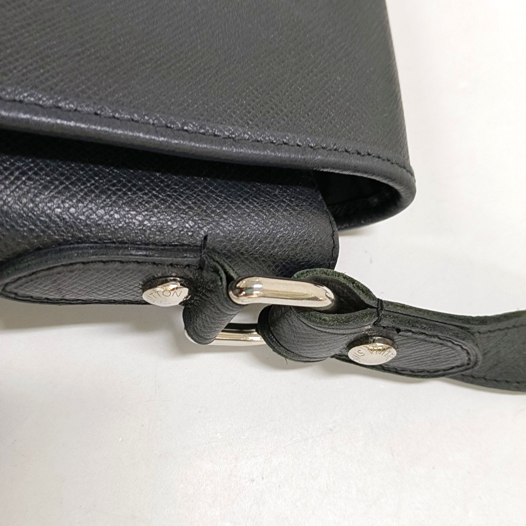 LOUIS VUITTON ANDREI Black Cowhide Single Shoulder Bag Crossbody Bag Silver Hardware-(SKU)-958721089
