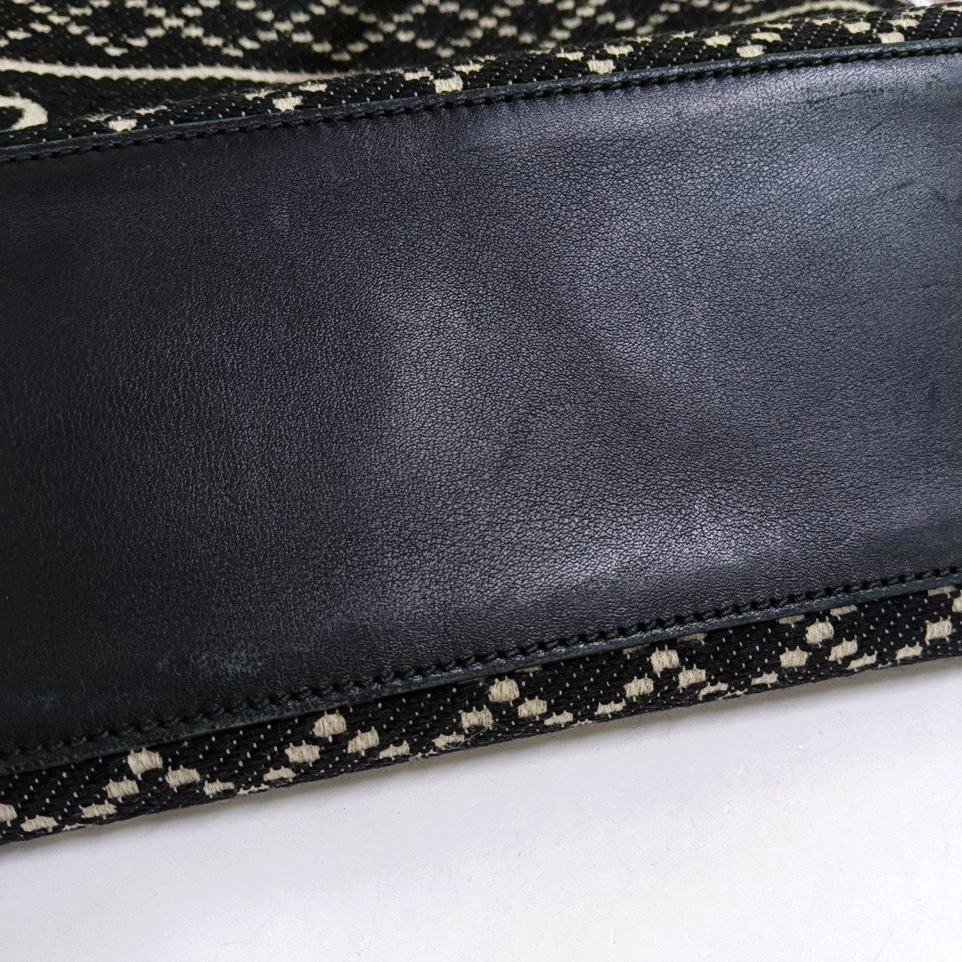 GUCCI Princy Black Fabric Jacquard Single Shoulder Bag Golden hardware-(SKU)-955712235