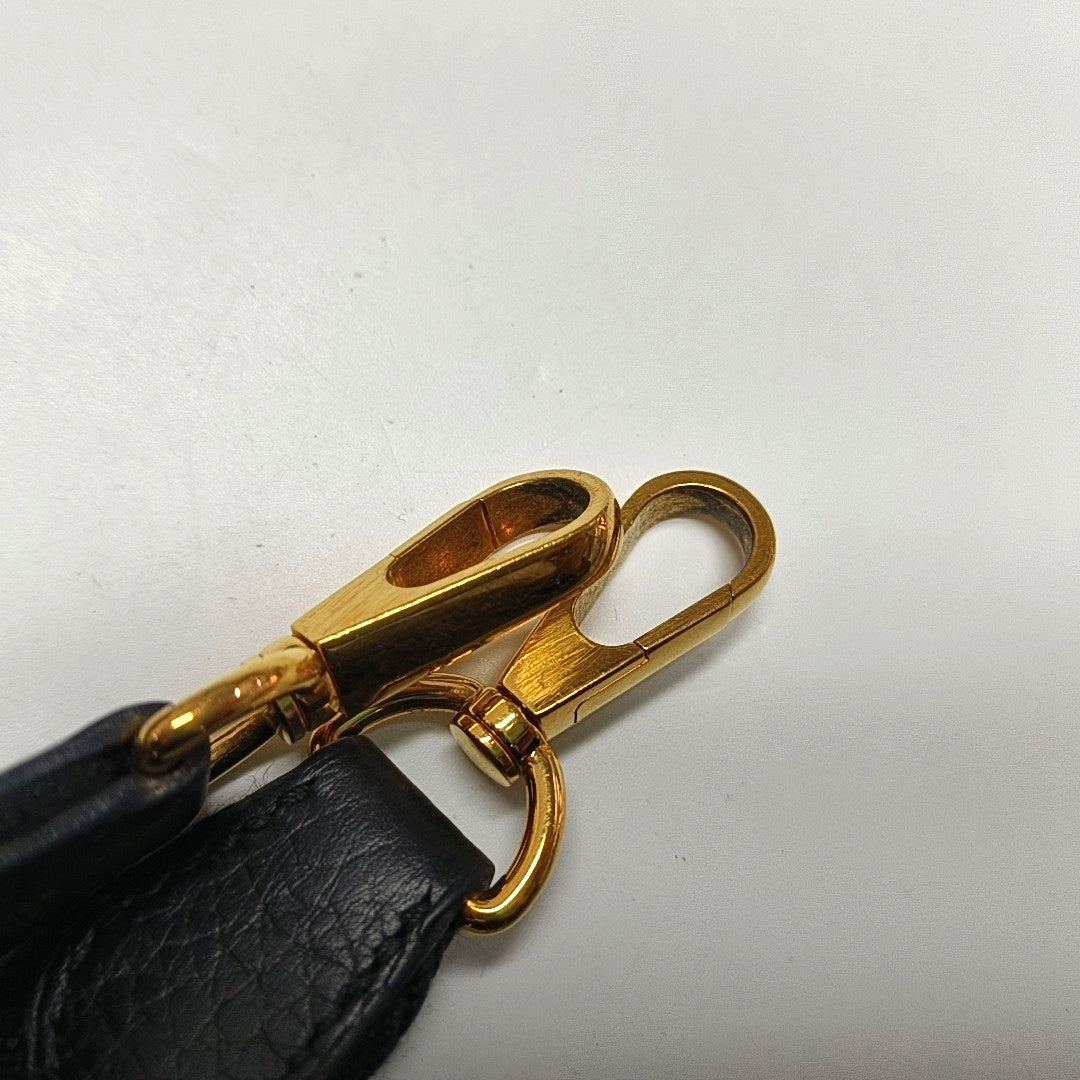 HERMÈS Evelyne TPM Black Clemence Leather Open Evelyne Single Shoulder Bag Crossbody Y Detachable Strap-(SKU)-971141819