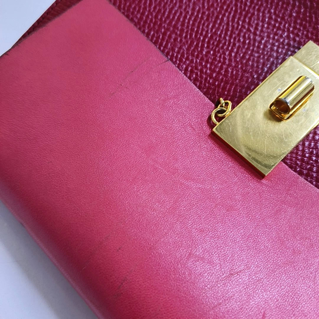 Chloé Drew Medium size Red Cowhide Piggy Bag Single Shoulder Bag Sling Golden hardware-(SKU)-955862500