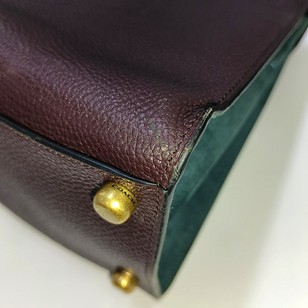 COACH TABBY Multicolor Cowhide Single Shoulder Bag Crossbody Bag Handbag Golden hardware Removable shoulder strap-(SKU)-939349188