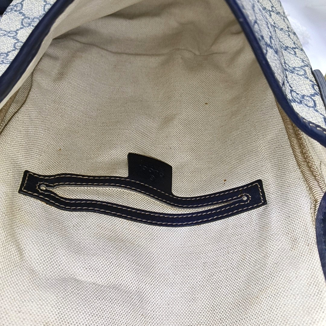 GUCCI Ebony Coated Canvas Monogram Shoulder Tote Crossbody Silver Hardware-(SKU)-951962908