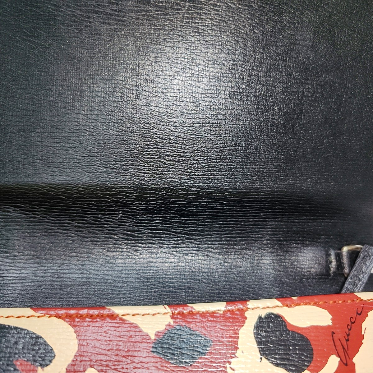 GUCCI Multicolor Cowhide Printed Single Shoulder Bag Crossbody Golden hardware Removable shoulder strap-(SKU)-935230997