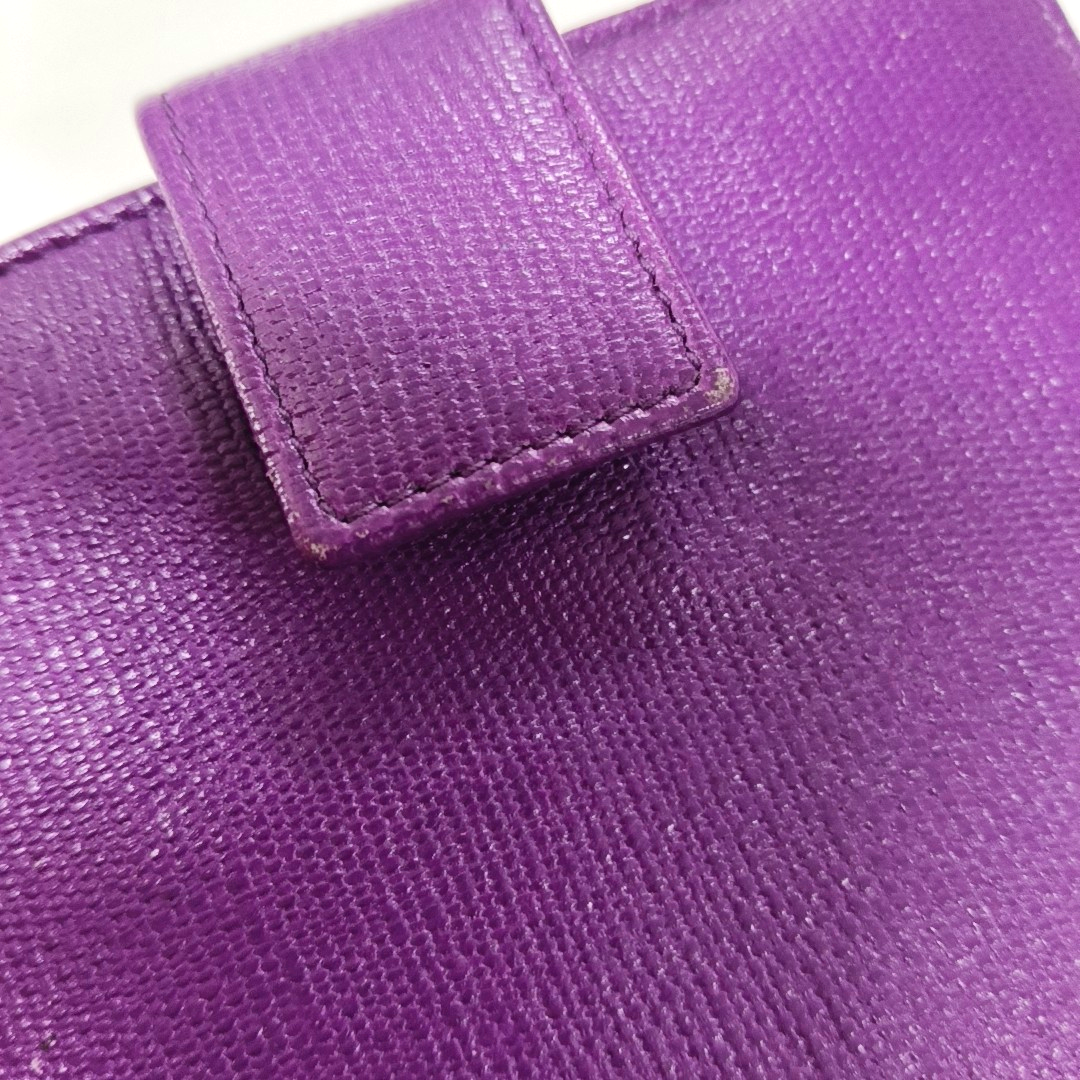 YSL CHYC Y LIGNE Super mini Purple Leather Embellished Clutch Golden hardware-(SKU)-929803684