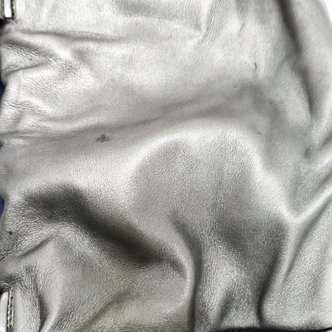 LOEWE Gray Cow Leather Handbag Shoulder Bag Silver Hardware-(SKU)-945383278