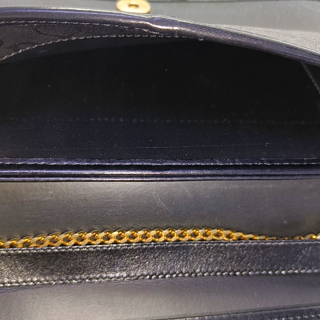 DIOR Black Coated Canvas Single Shoulder Bag-(SKU)-954098383