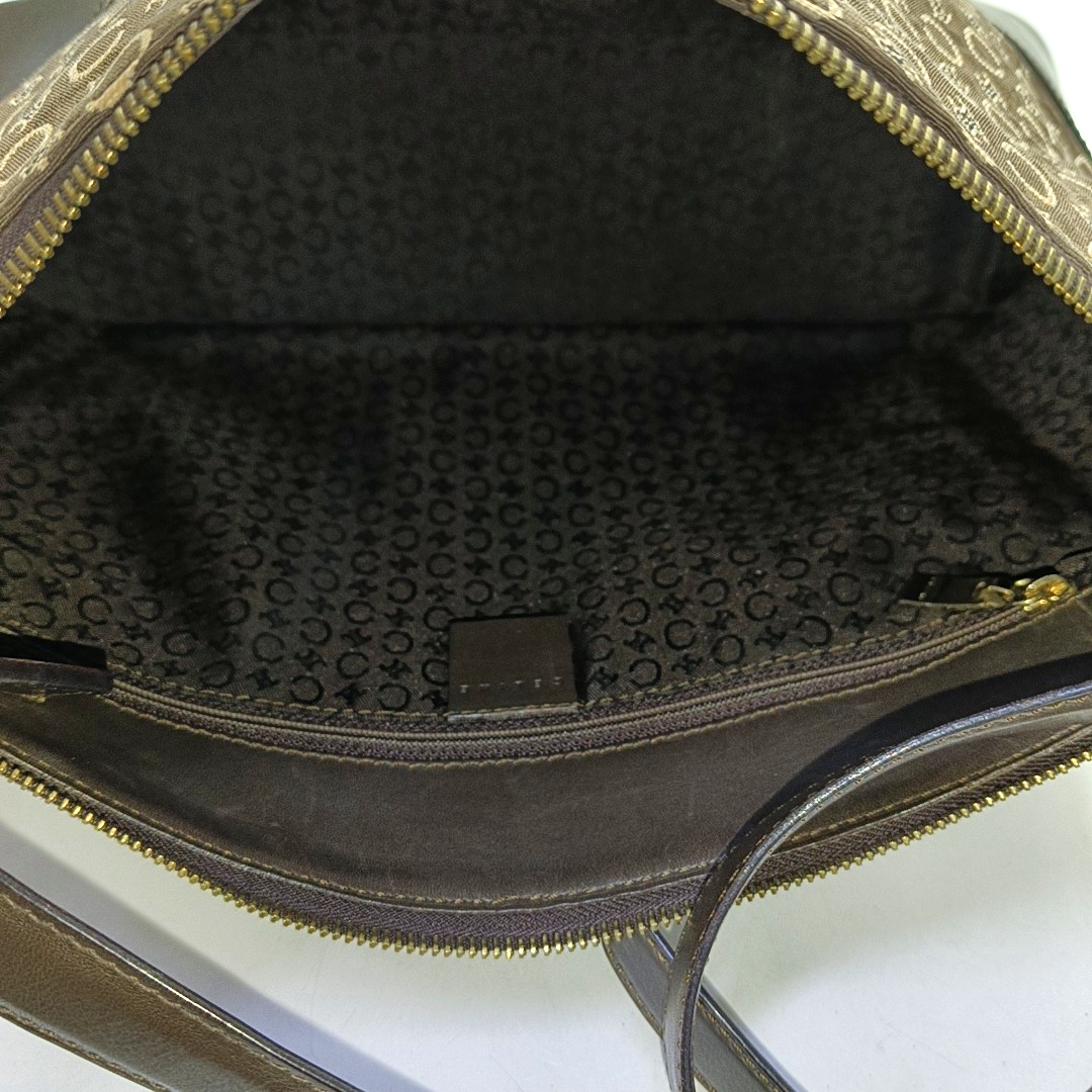 CELINE Tote bag Brown Canvas Shoulder Bag Golden hardware-(SKU)-951945136