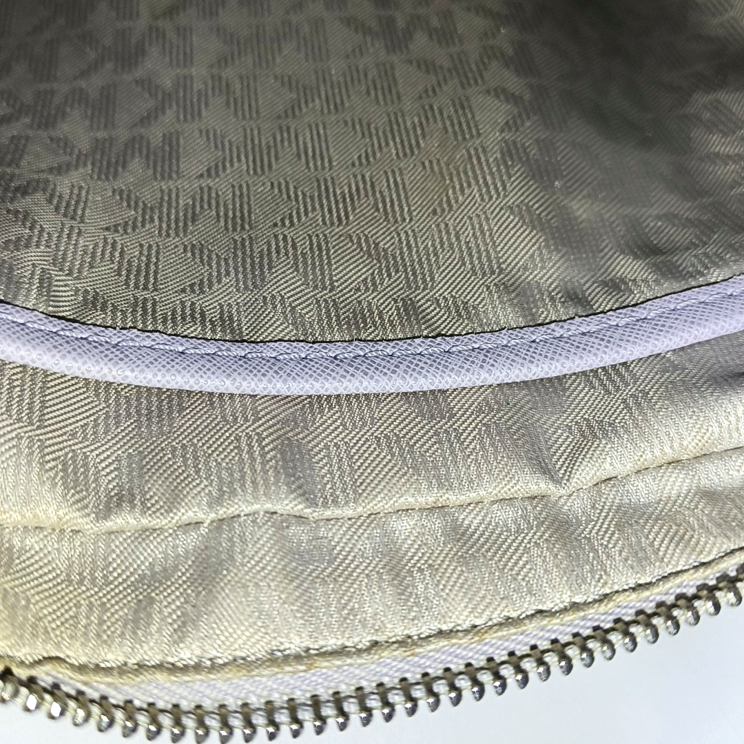 MICHAEL KORS Camera Bag Medium size Light Purple Leather Embossed Single Shoulder Crossbody Bag Silver Hardware-(SKU)-942697906