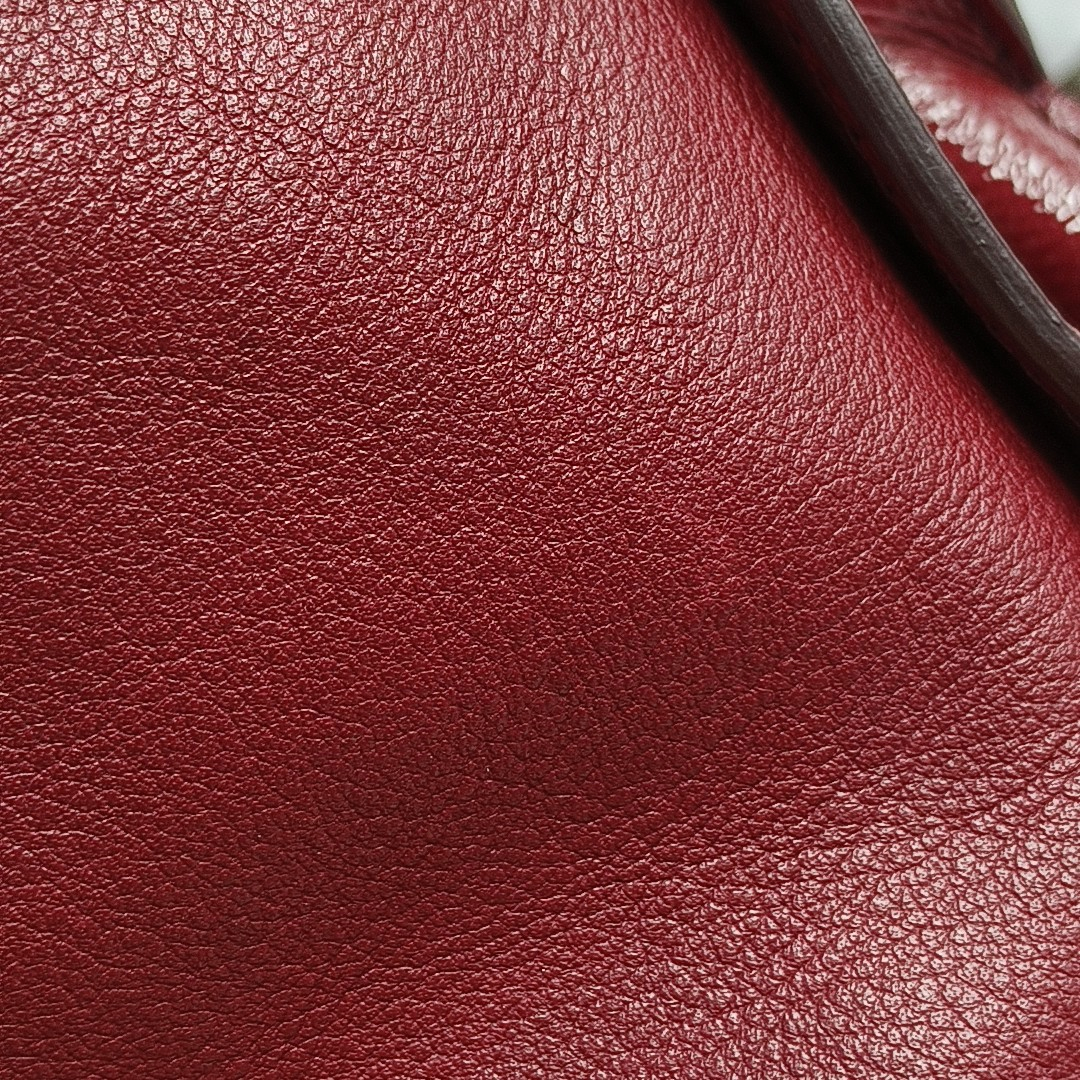 BURBERRY Dinton Red Cowhide Single Shoulder Bag Handbag Crossbody Bag Golden hardware Removable shoulder strap-(SKU)-943696805