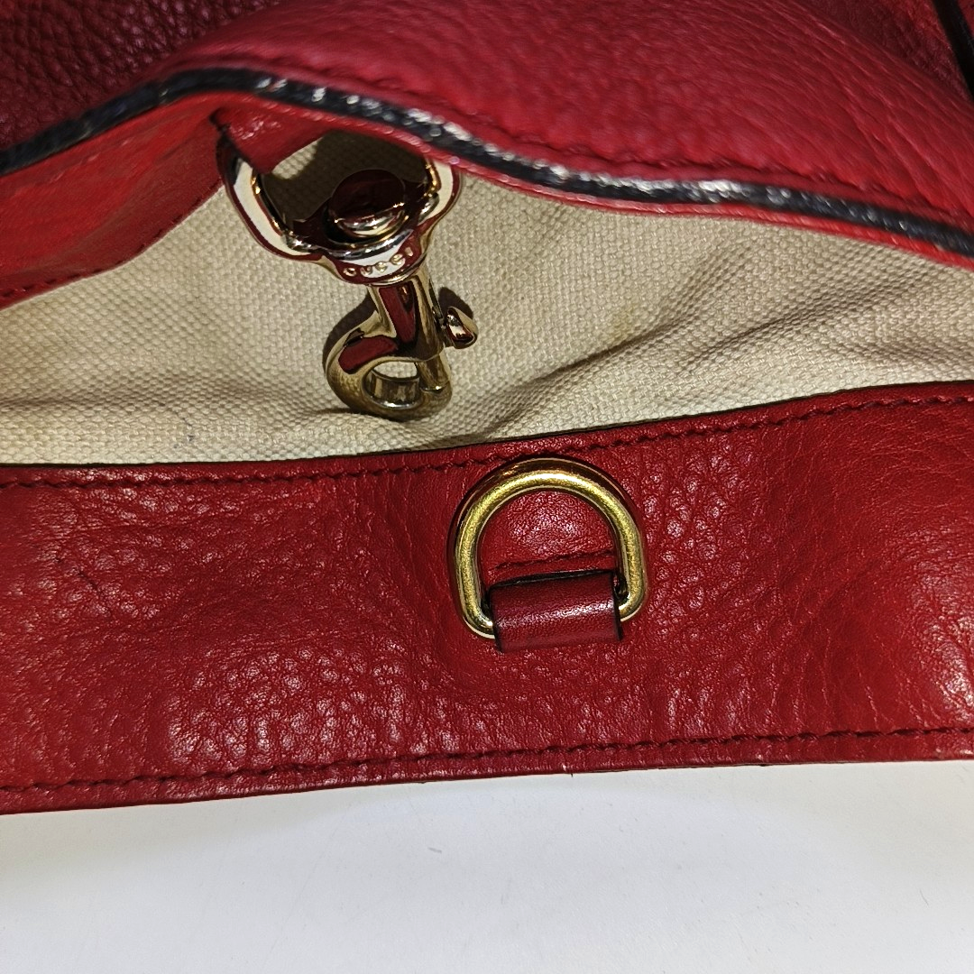 GUCCI Tote bag Red Cowhide Fringe Tote Bag Single Shoulder Bag Golden hardware-(SKU)-954793902