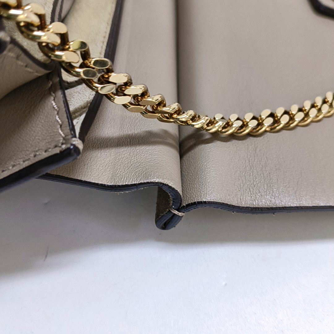 Chloé Faye Medium size Grey Cowhide Crossbody Bag Golden Silver Hardware Removable shoulder strap-(SKU)-960170857