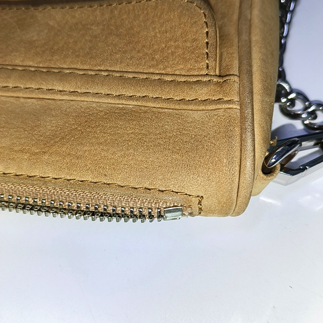 REBECCA MINKOFF M.A.C. Mustard Yellow Leather Fringe Single Shoulder Crossbody Silver Hardware Removable shoulder strap-(SKU)-935255917