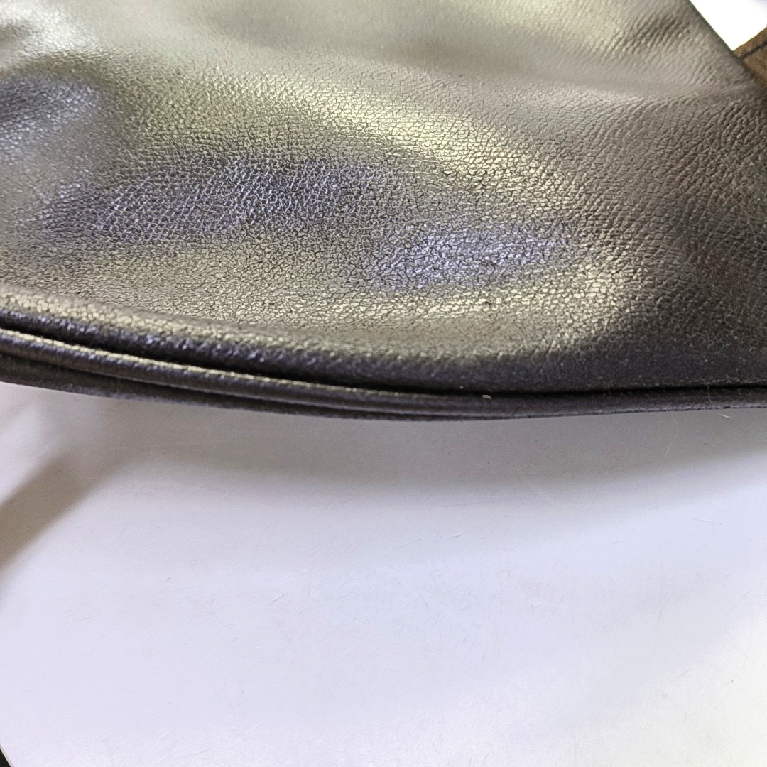 FERRAGAMO Dark Brown Calfskin Single Shoulder Tote Bag Crossbody Bag Golden hardware-(SKU)-943478247
