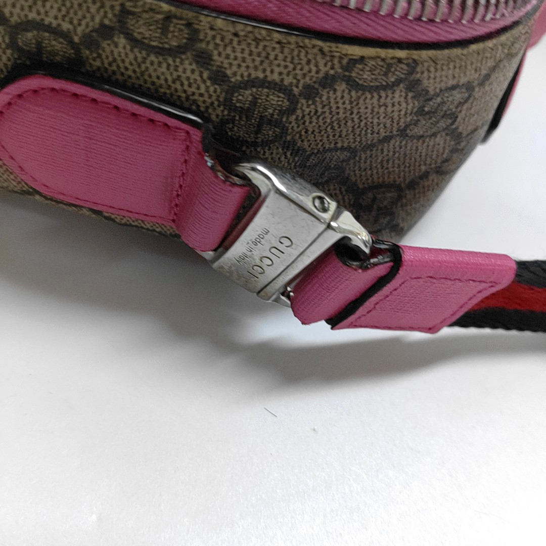 GUCCI Multicolor Coated Canvas Monogrammed Printed Single Shoulder Bag Crossbody Bag Silver Hardware-(SKU)-956794063