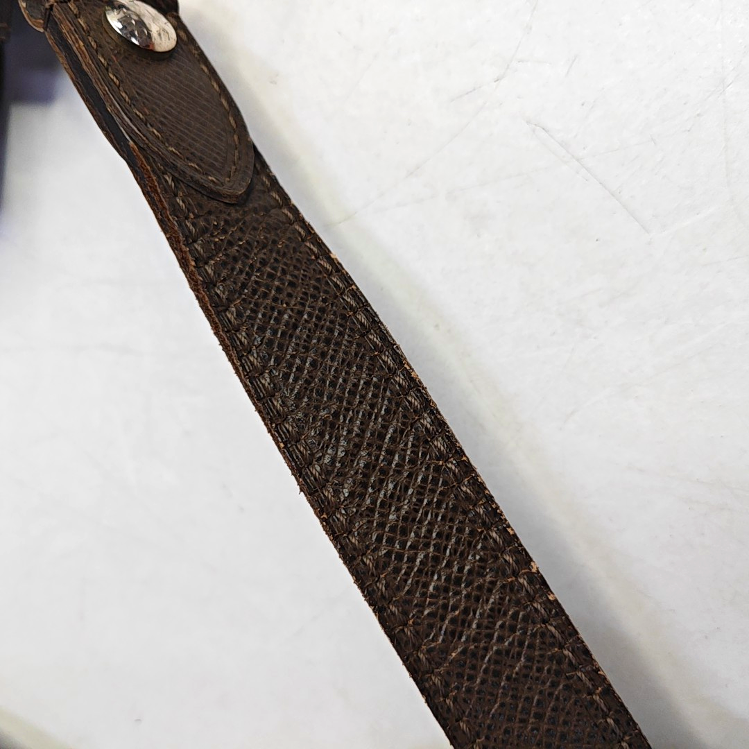 LOUIS VUITTON ROMAN Dark Brown Cowhide Embossed Jacquard Single Shoulder Bag Crossbody Bag Silver Hardware-(SKU)-958801776