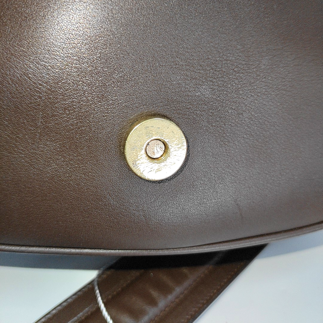 GUCCI Brown Cowhide Single Shoulder Bag Golden hardware Removable shoulder strap-(SKU)-13634891