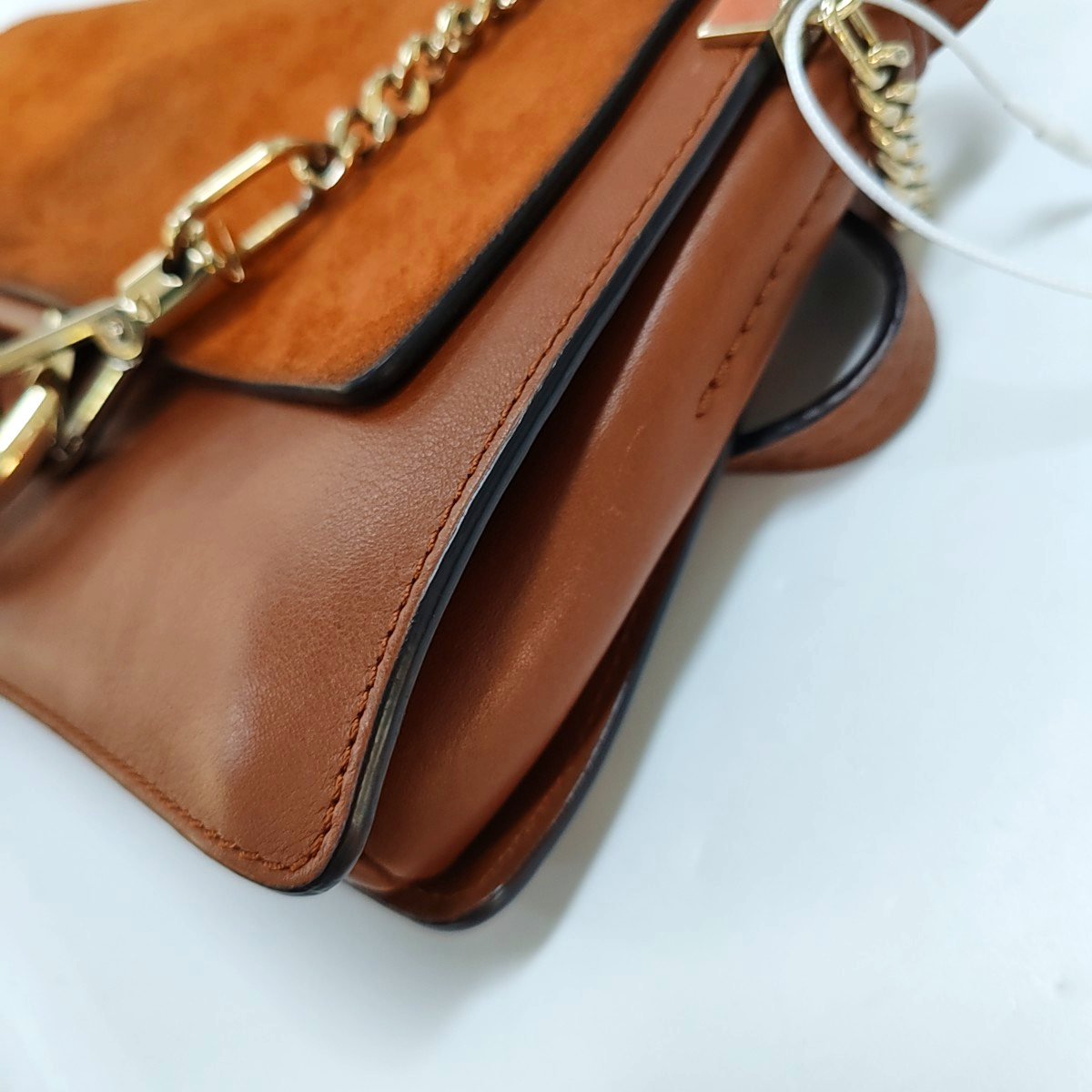 Chloé Faye Small size Brown Cowhide Embossed Crossbody Bag Single Shoulder Bag Golden hardware-(SKU)-957953452