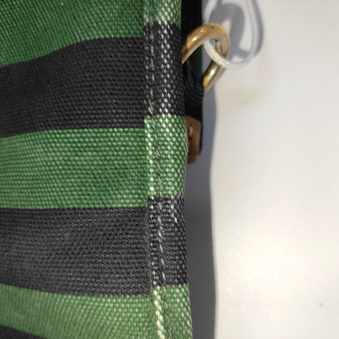 PRADA Green Canvas Stud Quilted Single Shoulder Bag Crossbody Golden hardware Removable shoulder strap-(SKU)-14183352