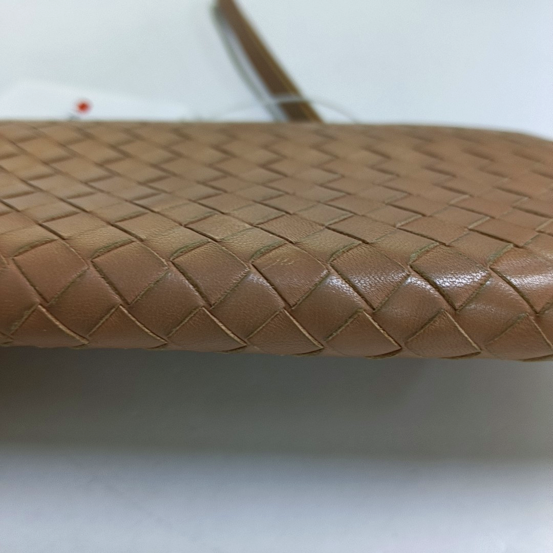 BOTTEGA VENETA Pink Cowhide Woven Wallet Black hardware-(SKU)-947141827