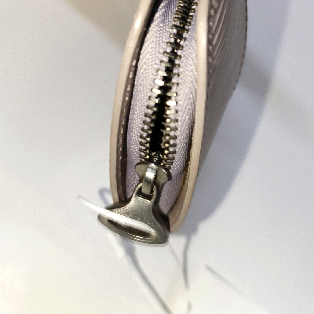 LOUIS VUITTON DEMI LUNE 浅紫色EPI牛皮水波纹Key包 Silver Hardware Vintage model-(SKU)-939006721