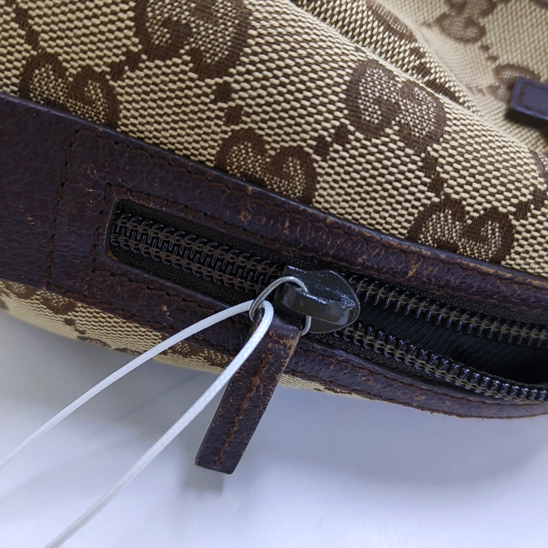 GUCCI Brown Canvas Monogrammed Tote Bag Golden hardware-(SKU)-946191462