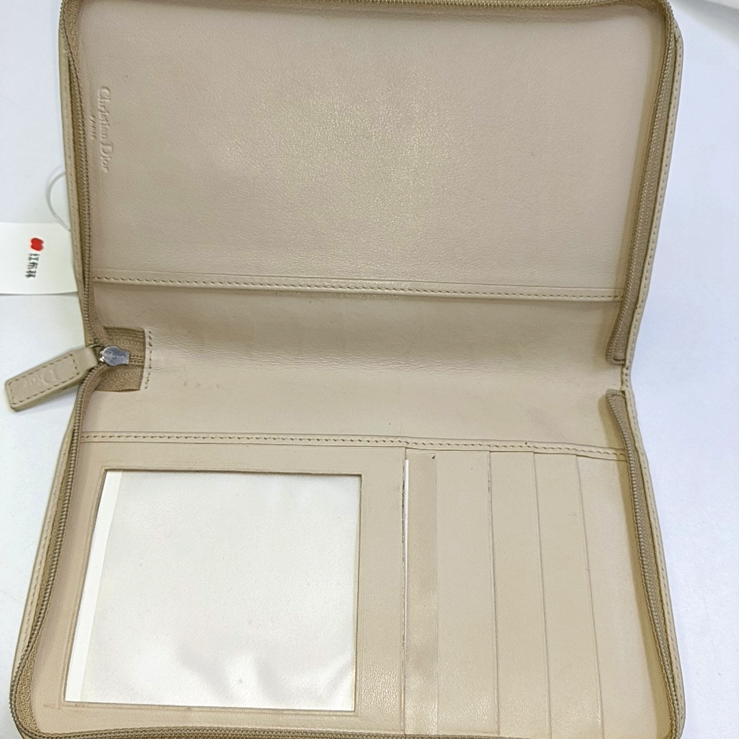 DIOR Khaki coated canvas monogram clutch-(SKU)-943562278