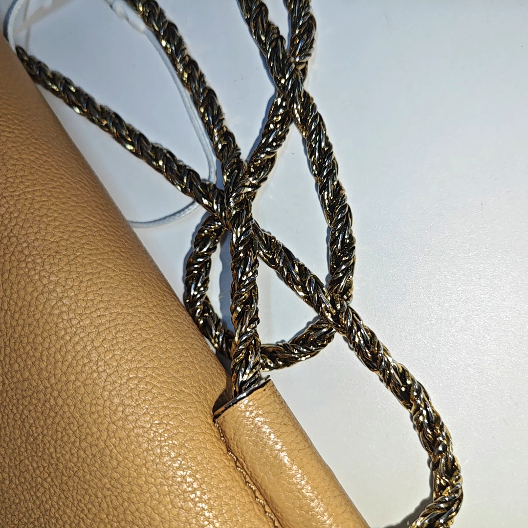 Chloé Elsie Nude Pink Leather Single Shoulder Bag Crossbody Bag Golden hardware-(SKU)-933934361