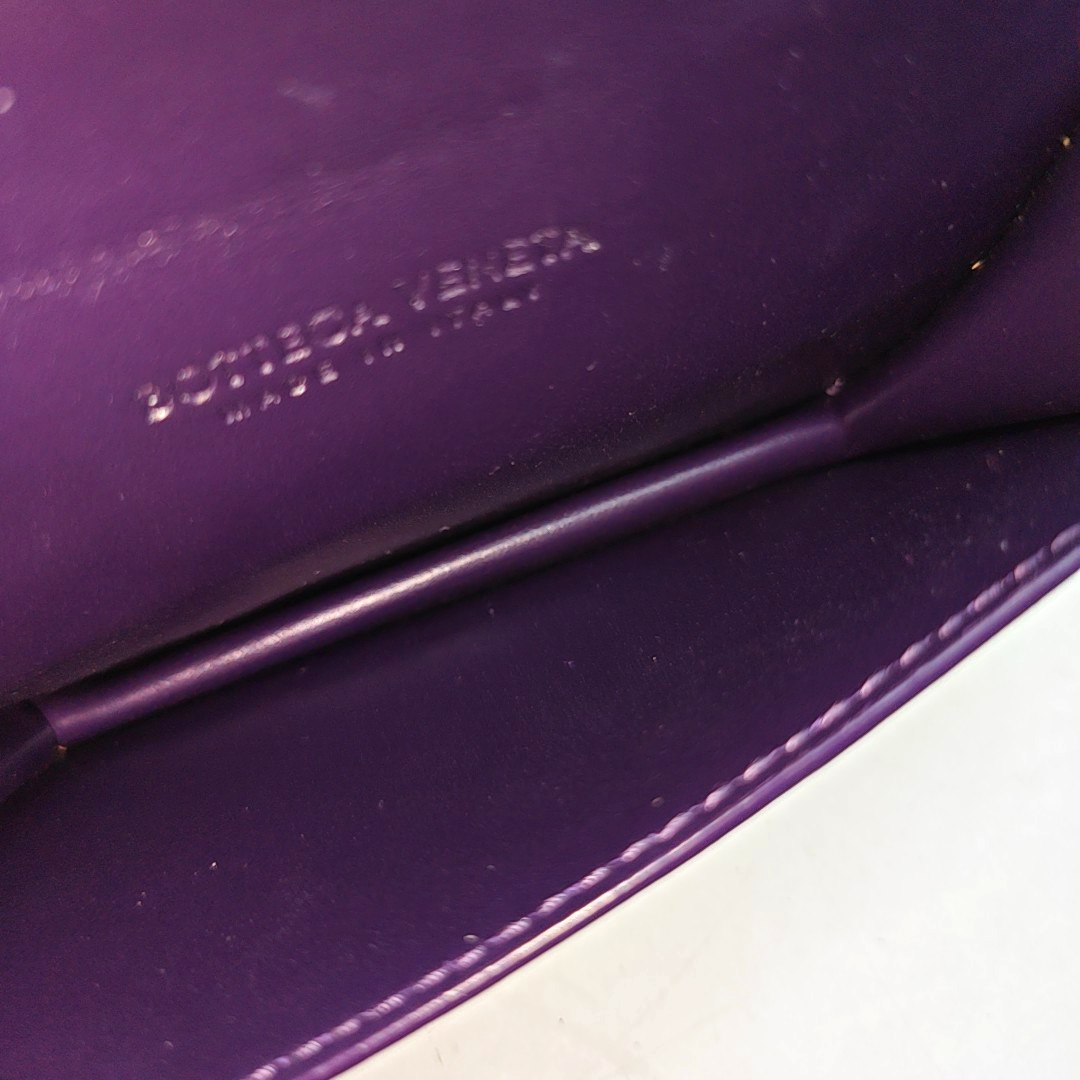 BOTTEGA VENETA Purple Cowhide Wallet-(SKU)-958679200
