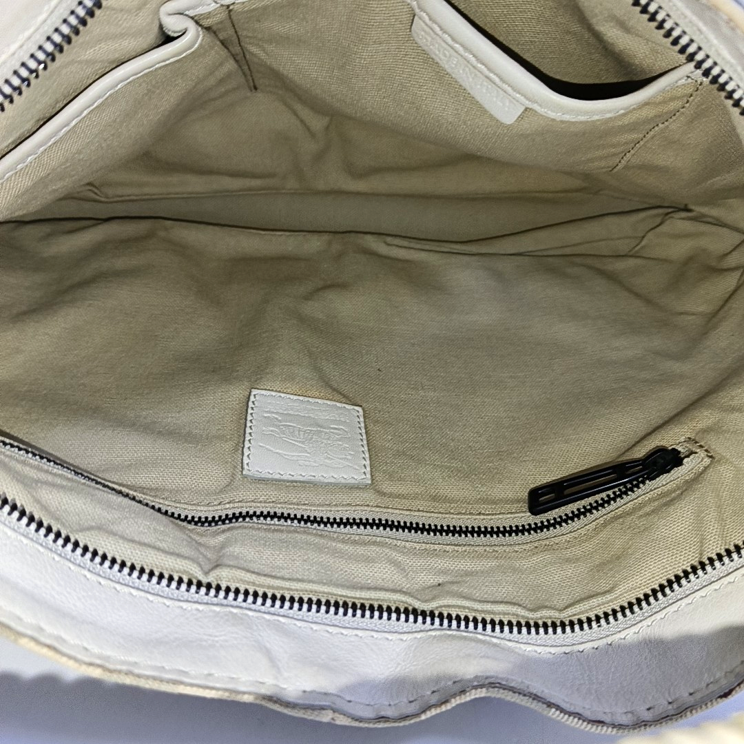 BURBERRY Beige Canvas Handbag Black hardware-(SKU)-950668456