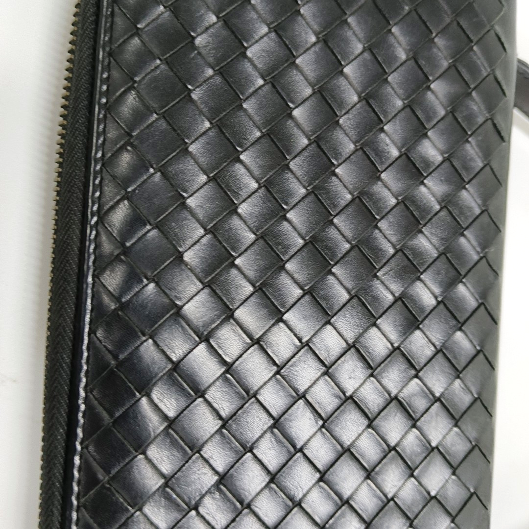 BOTTEGA VENETA Black Cowhide Braided Handbag Black hardware-(SKU)-953739920