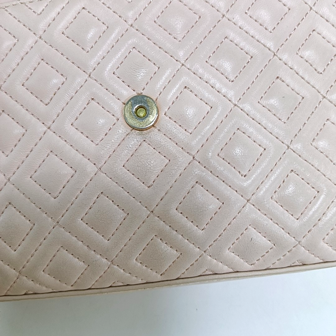 TORY BURCH Fleming Small size Pink Sheepskin Quilted Crossbody Bag Single Shoulder Bag Golden hardware-(SKU)-942795679