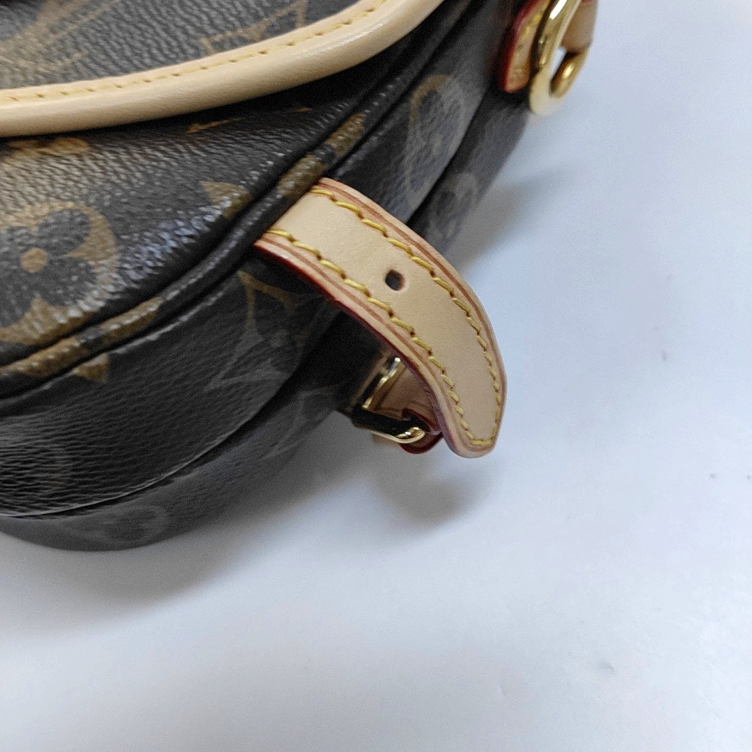 LOUIS VUITTON SAUMUR BB Brown Coated Canvas Monogram Shoulder Bag, Gold Hardware, Removable Shoulder Strap-(SKU)-967083690