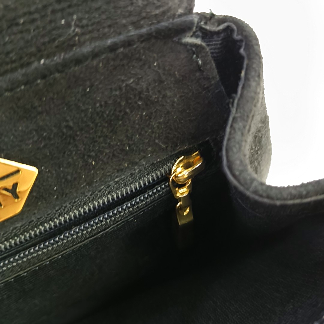 GIVENCHY Black Suede Tote Bag Golden hardware-(SKU)-946480428