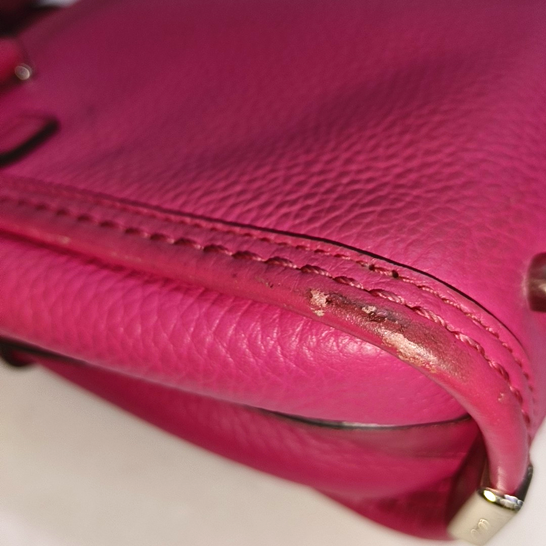 COACH SWAGGER Pink Cowhide Crossbody Bag Ruthenium color hardware Removable shoulder strap-(SKU)-928838798