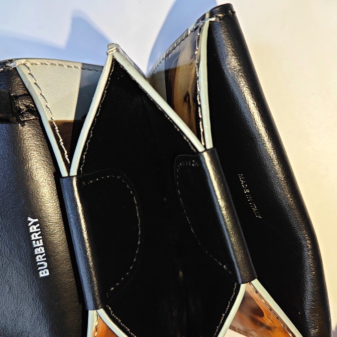 BURBERRY White Calf Leather Printed Crossbody Bag Silver Hardware Removable shoulder strap-(SKU)-956836335