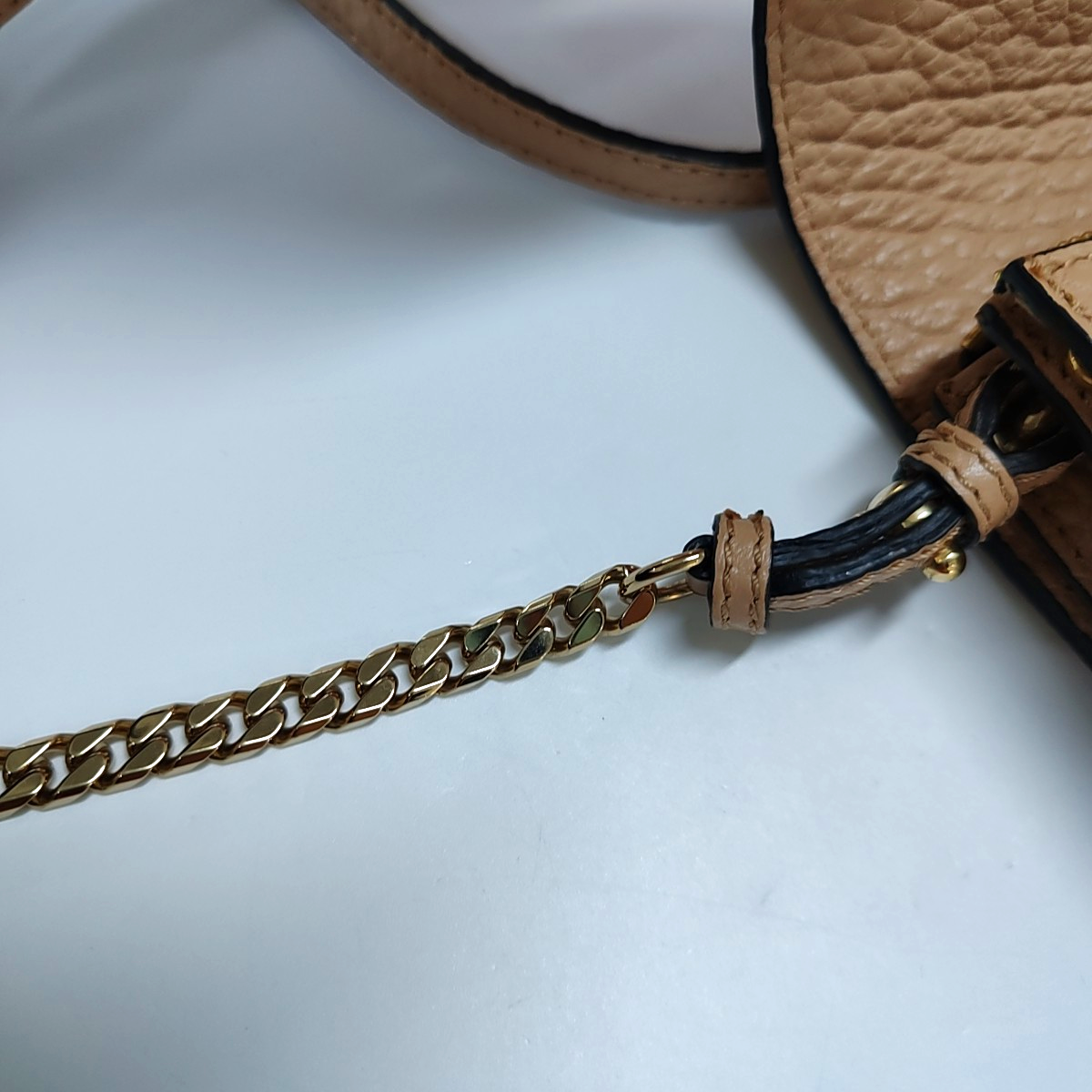 BURBERRY Langley Khaki cowhide single shoulder bag crossbody bag handbag Golden hardware Removable shoulder strap-(SKU)-958841822