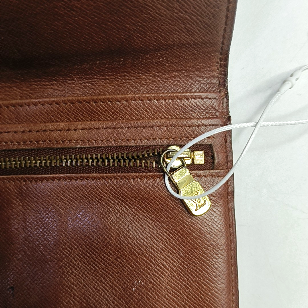 LOUIS VUITTON Brown Coated Canvas Monogrammed Tote Handbag Golden hardware Vintage model-(SKU)-944491586