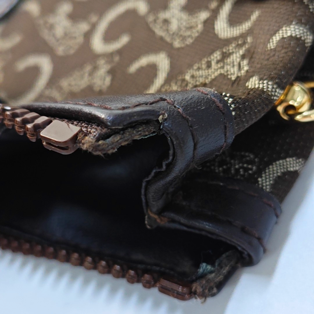 CELINE Brown Canvas Jacquard Clutch Bag Brown Hardware-(SKU)-948094176