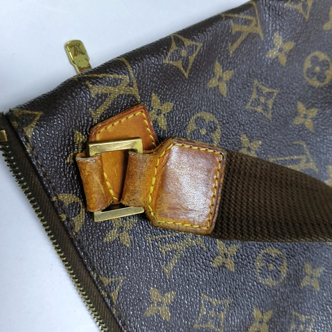 LOUIS VUITTON BOSPHORE Brown Coated Canvas Monogram Single Shoulder Bag Crossbody Golden hardware-(SKU)-950950997