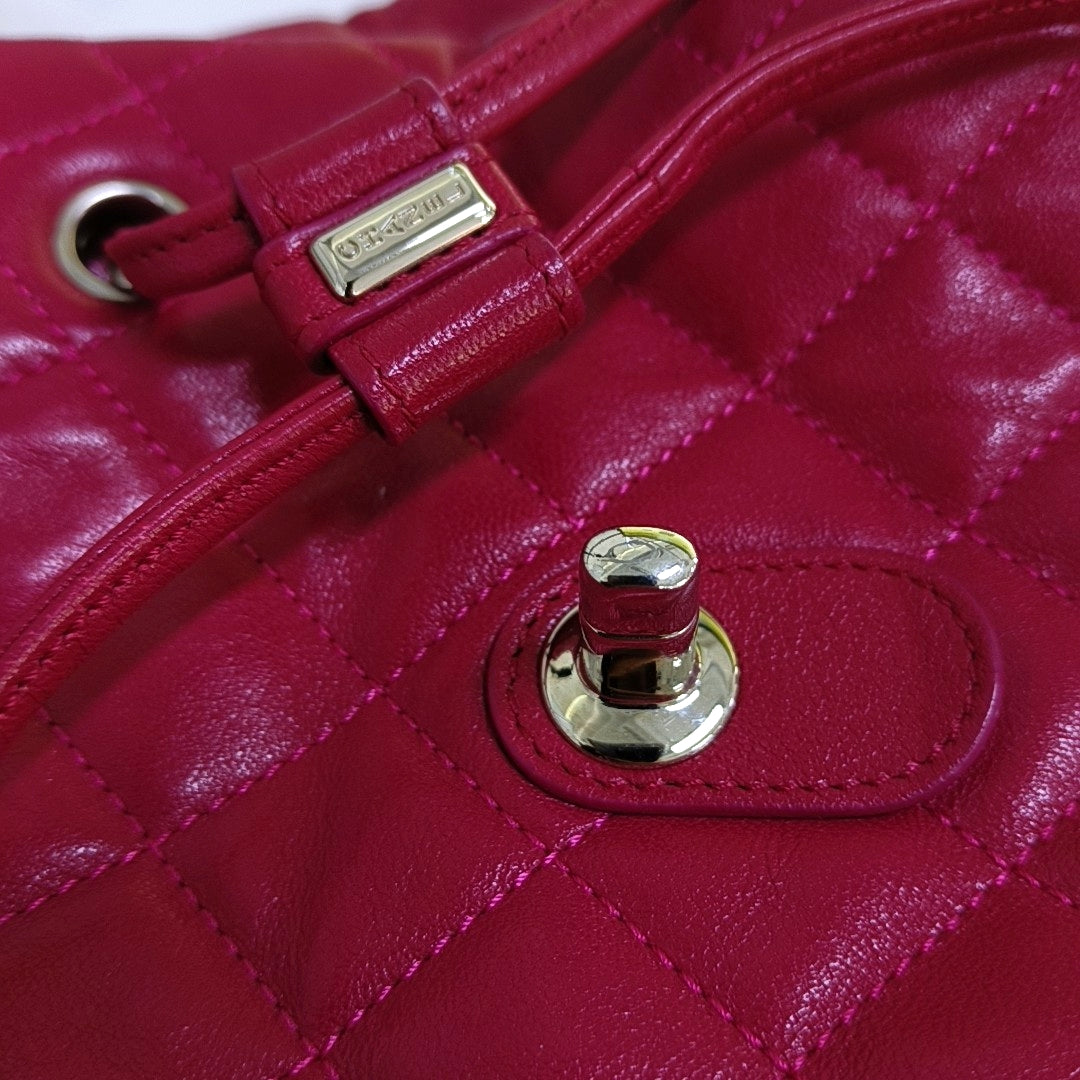 CHANEL URBAN SPIRIT Small Marsala Lamb Leather Quilted Backpack with Detachable Strap-(SKU)-969502621