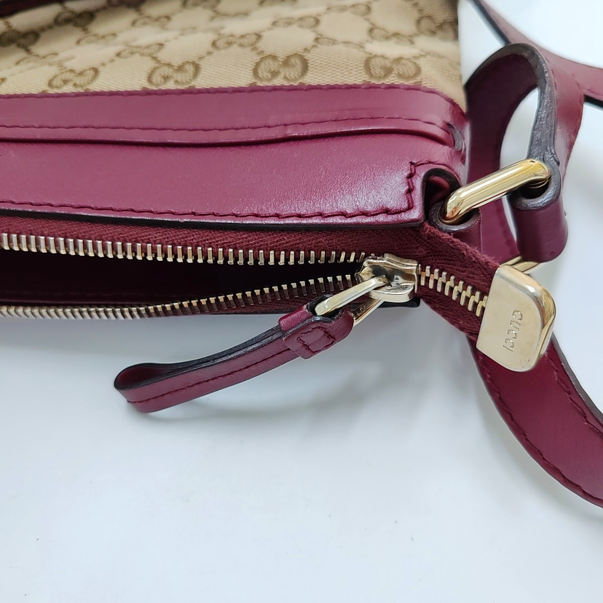 GUCCI Mayfair Khaki Canvas Monogram Single Shoulder Bag Crossbody Bag Golden hardware-(SKU)-945060554