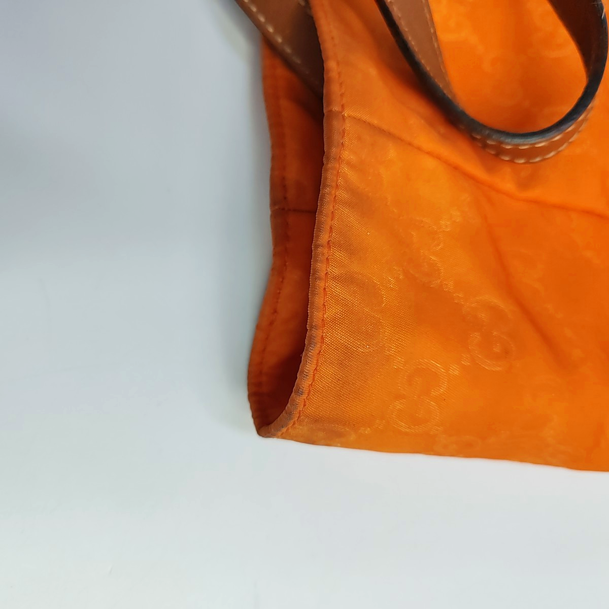 GUCCI Tote bag Orange Fabric Monogrammed Handbag Single Shoulder Bag-(SKU)-945893652