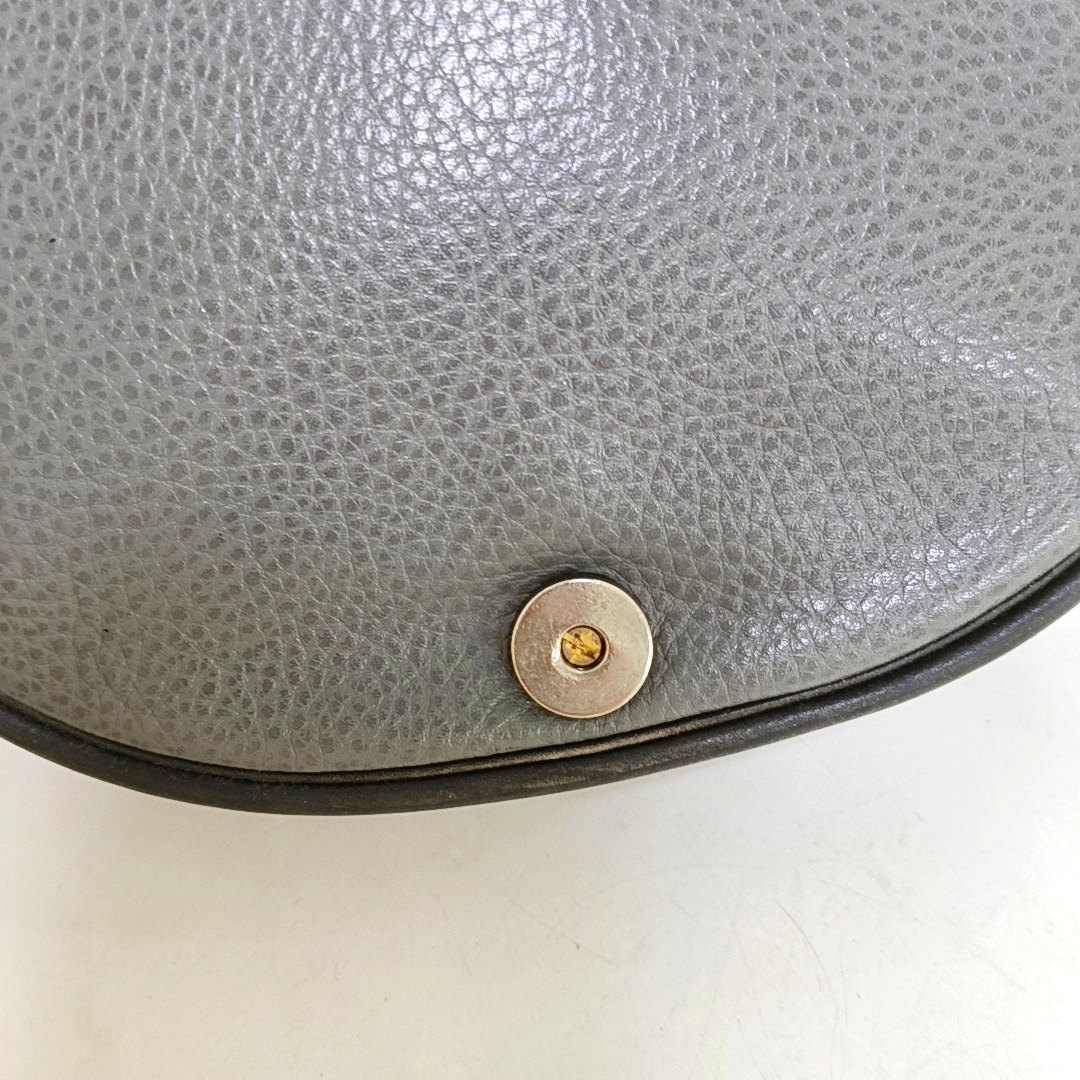 DIOR Grey Leather Single Shoulder Bag Golden hardware Sub-bag-(SKU)-959424457