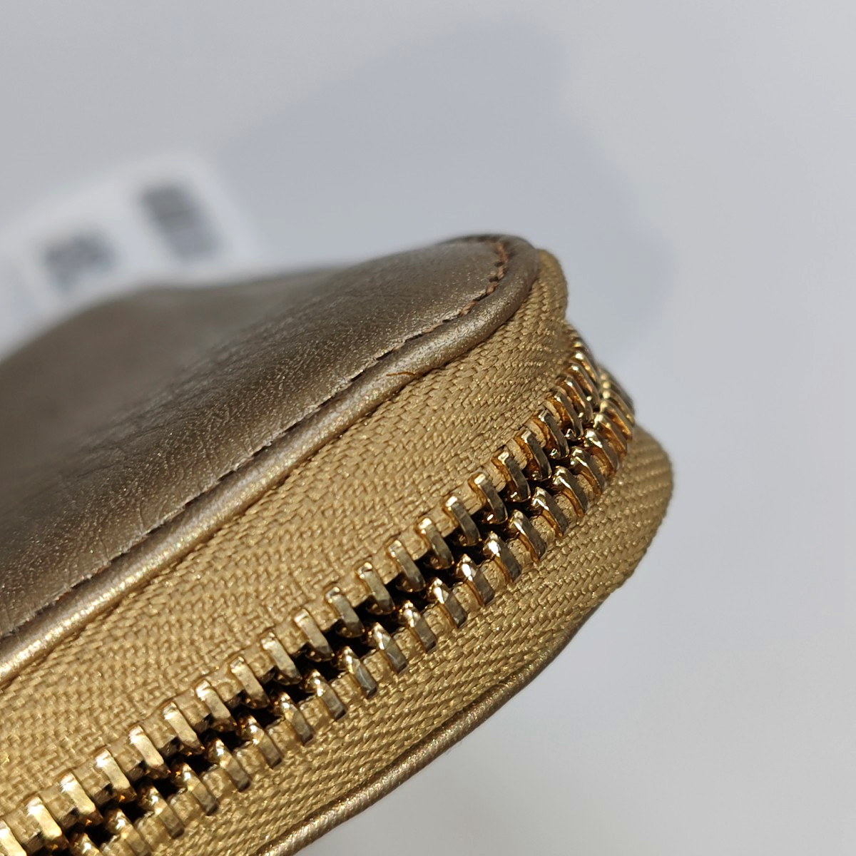 GUCCI Champagne-Colored Cowhide Embossed Wallet Golden hardware-(SKU)-939007917