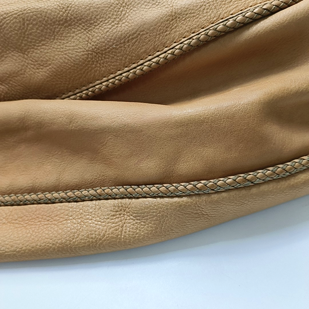 GUCCI Tote bag Khaki Calfskin Leather Fringe Single Shoulder Bag with Handbag Golden hardware-(SKU)-944545020