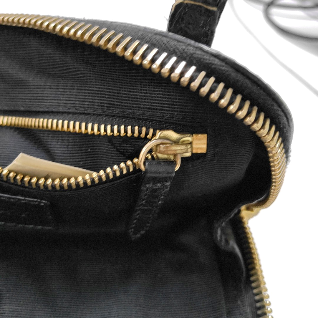 BURBERRY Harrogate Black Cowhide Single Shoulder Bag Crossbody Bag Golden hardware-(SKU)-933835304